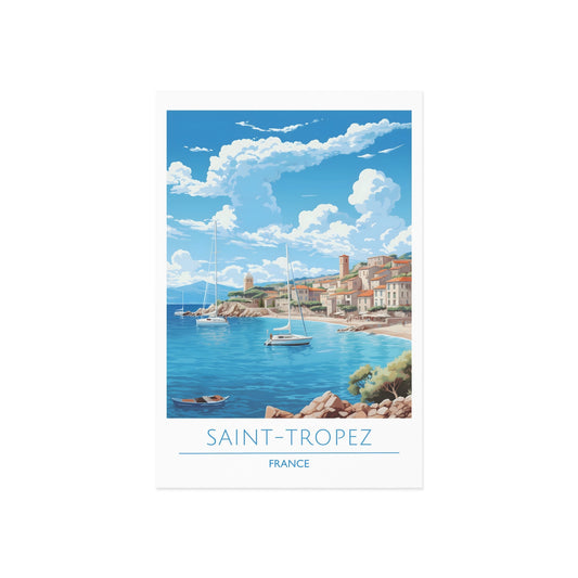 Scenic Saint-Tropez Fine Art Postcards - Perfect for Travel Lovers