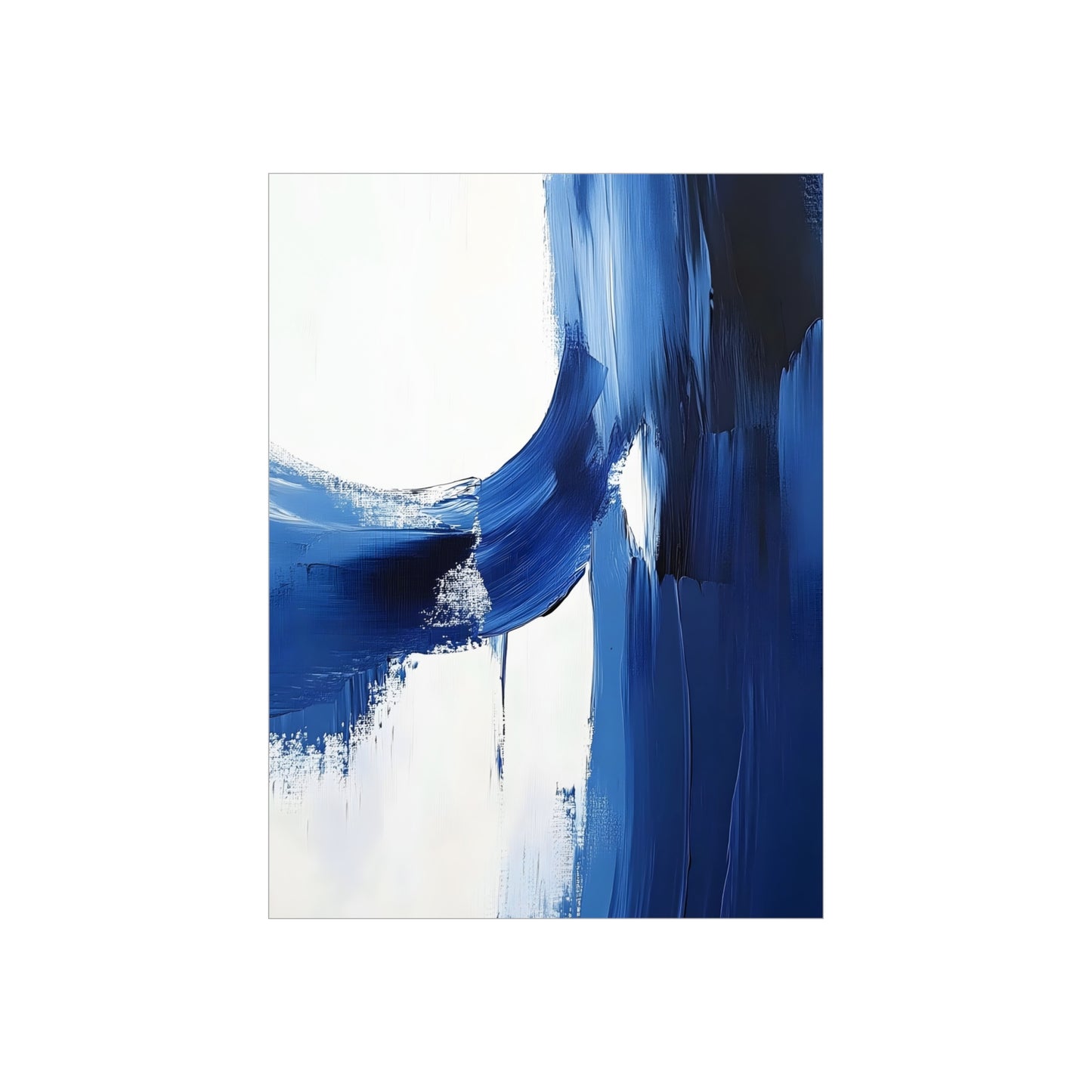 Abstract Blue Art Foam Board - Modern Wall Decor for Home & Office