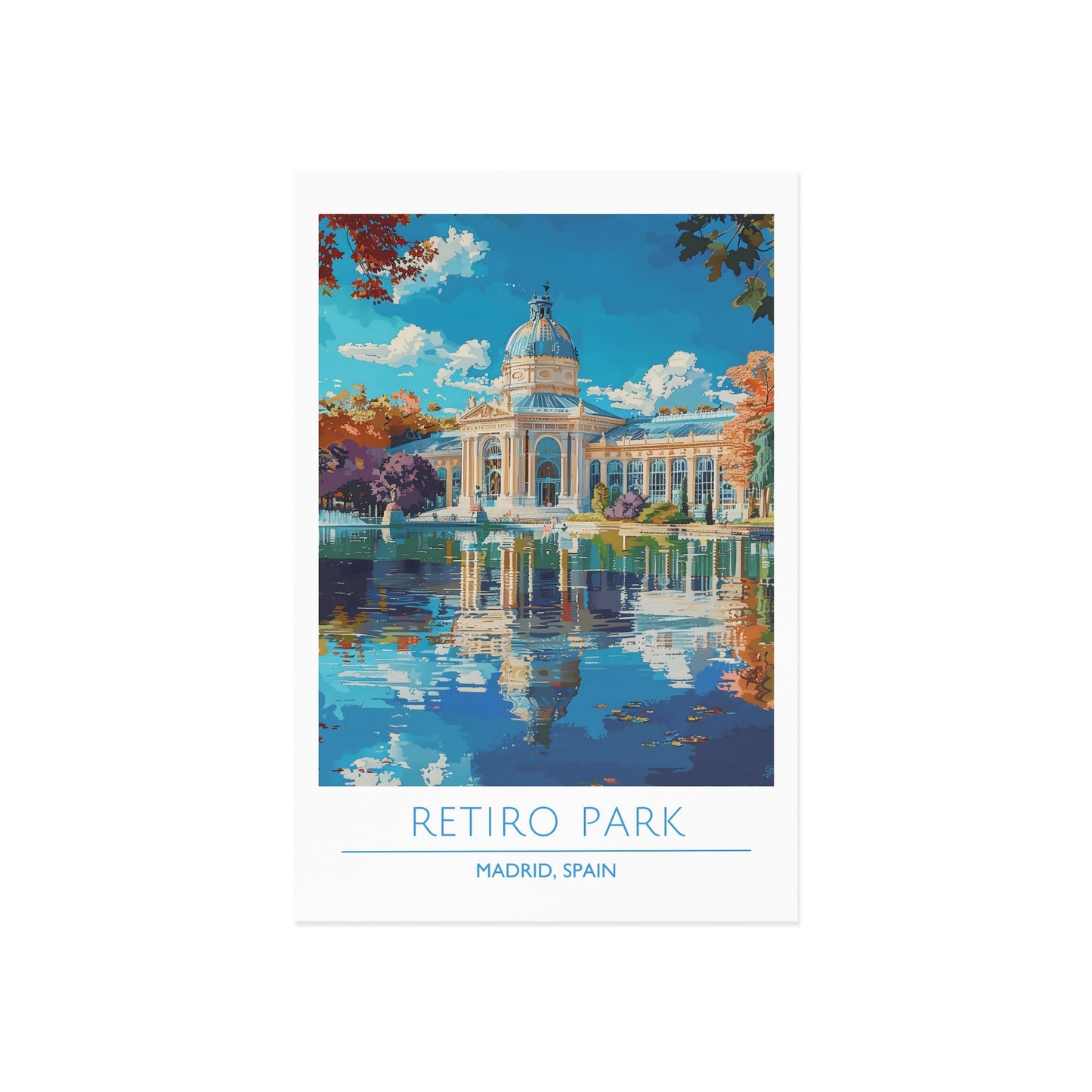 Fine Art Postcards of Retiro Park, Madrid