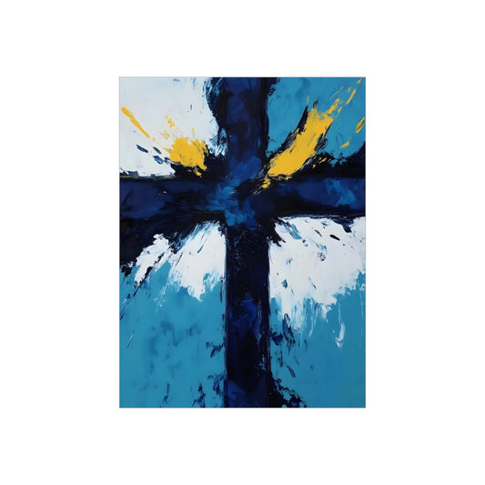 Abstract Blue 4 Art Foam Board - Modern Wall Decor for Home & Office