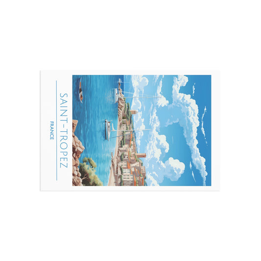 Scenic Saint-Tropez Fine Art Postcards - Perfect for Travel Lovers