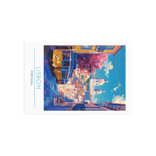 Vibrant Lisbon Fine Art Postcards - Perfect for Travel Enthusiasts