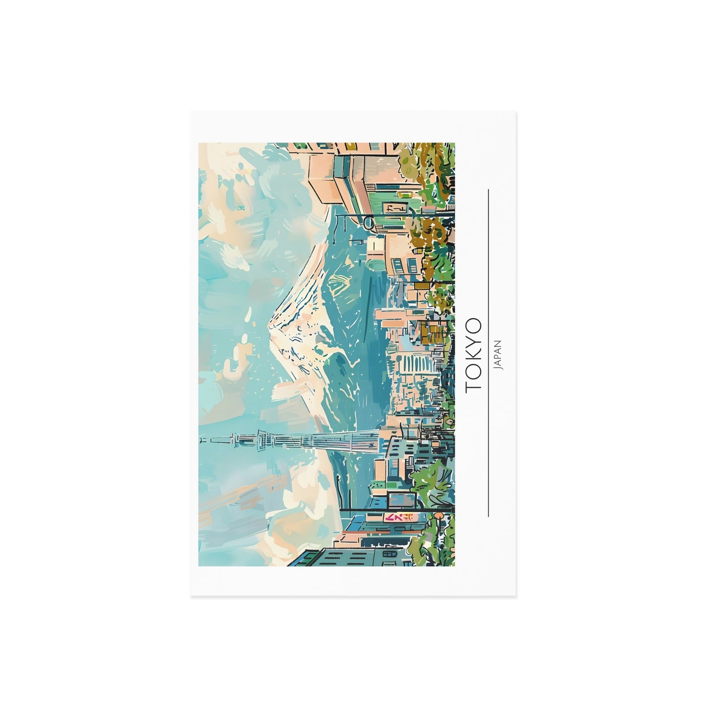 Japanese Fine Art Postcards - Tokyo Landscape Collection