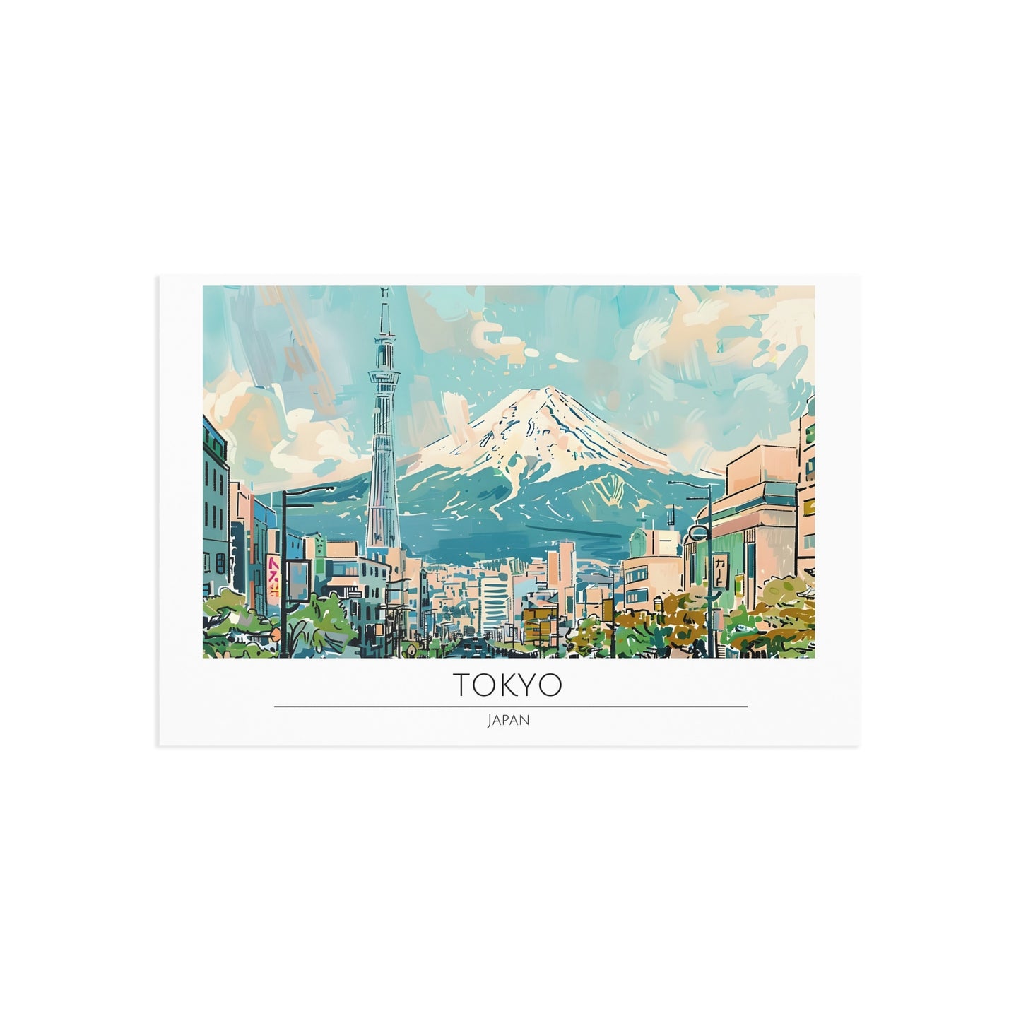 Japanese Fine Art Postcards - Tokyo Landscape Collection