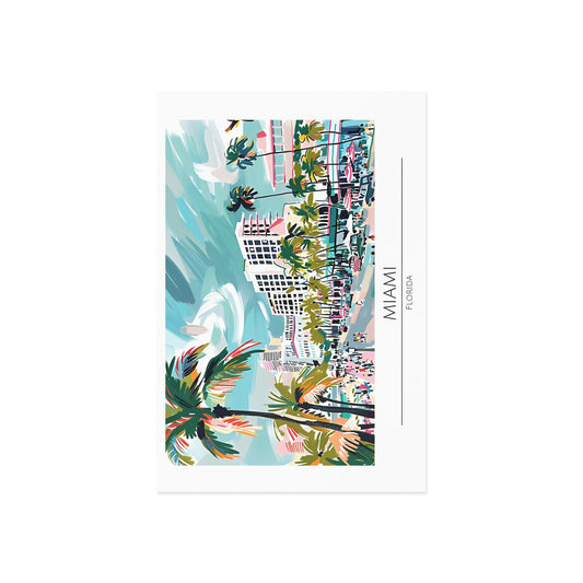 Miami Florida Fine Art Postcards