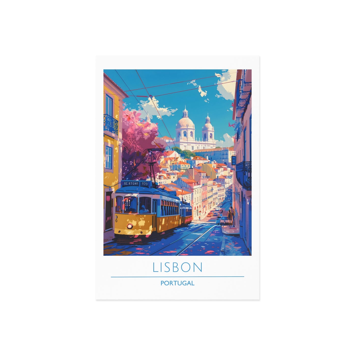 Vibrant Lisbon Fine Art Postcards - Perfect for Travel Enthusiasts