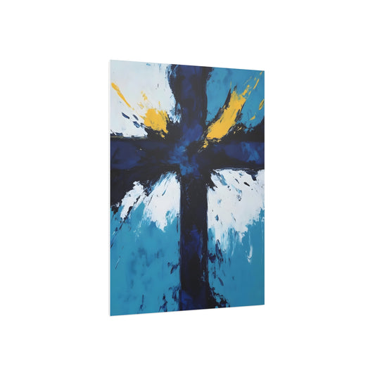 Abstract Blue 4 Art Foam Board - Modern Wall Decor for Home & Office