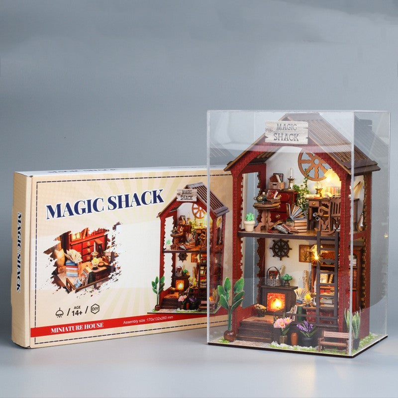 Magic Book House Three-dimensional Puzzle Model Wooden Toys