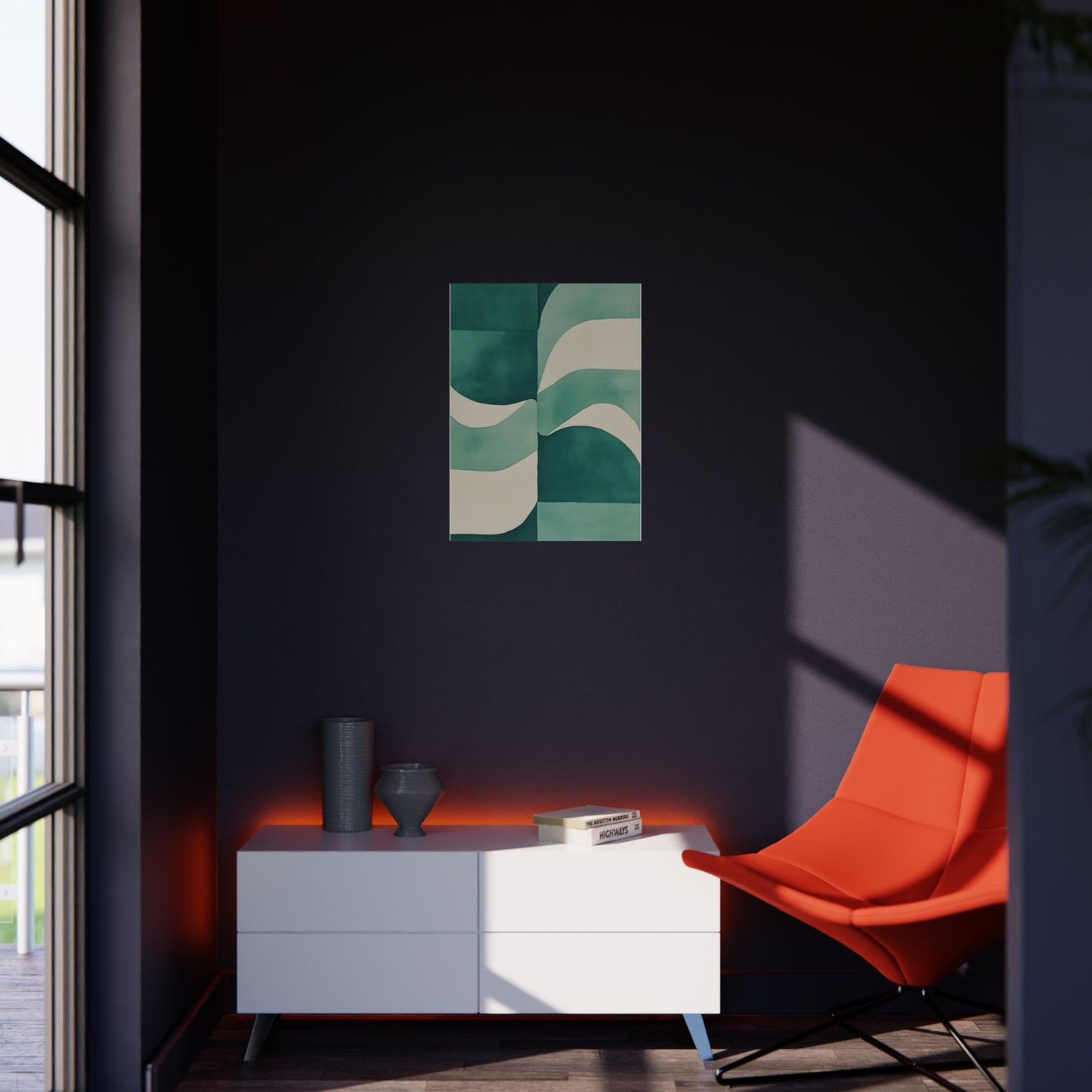 Green Art 3 Foam Board - Modern Wall Decor for Home & Office