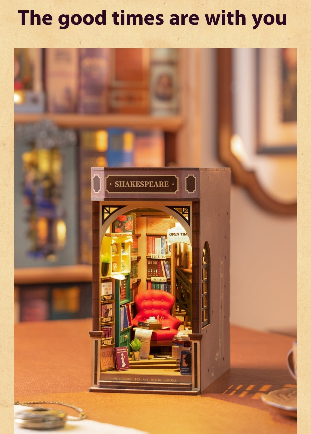 Bookstore Book Stand Puzzle Model