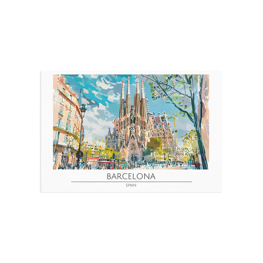 Barcelona Fine Art Postcards - Vibrant Souvenir Collection