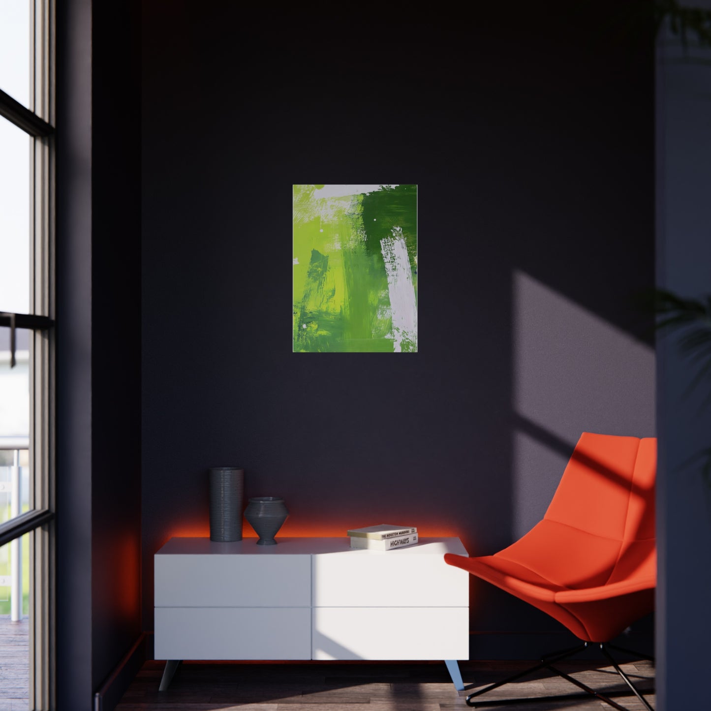 Green Art Foam Board - Modern Wall Decor for Home & Office