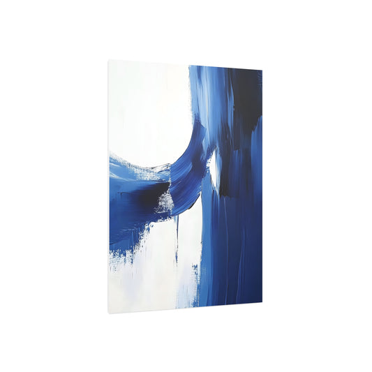 Abstract Blue Art Foam Board - Modern Wall Decor for Home & Office