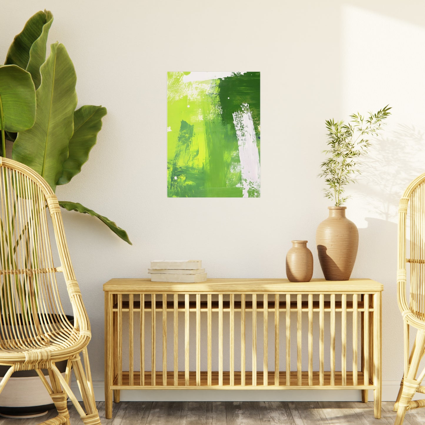 Green Art Foam Board - Modern Wall Decor for Home & Office