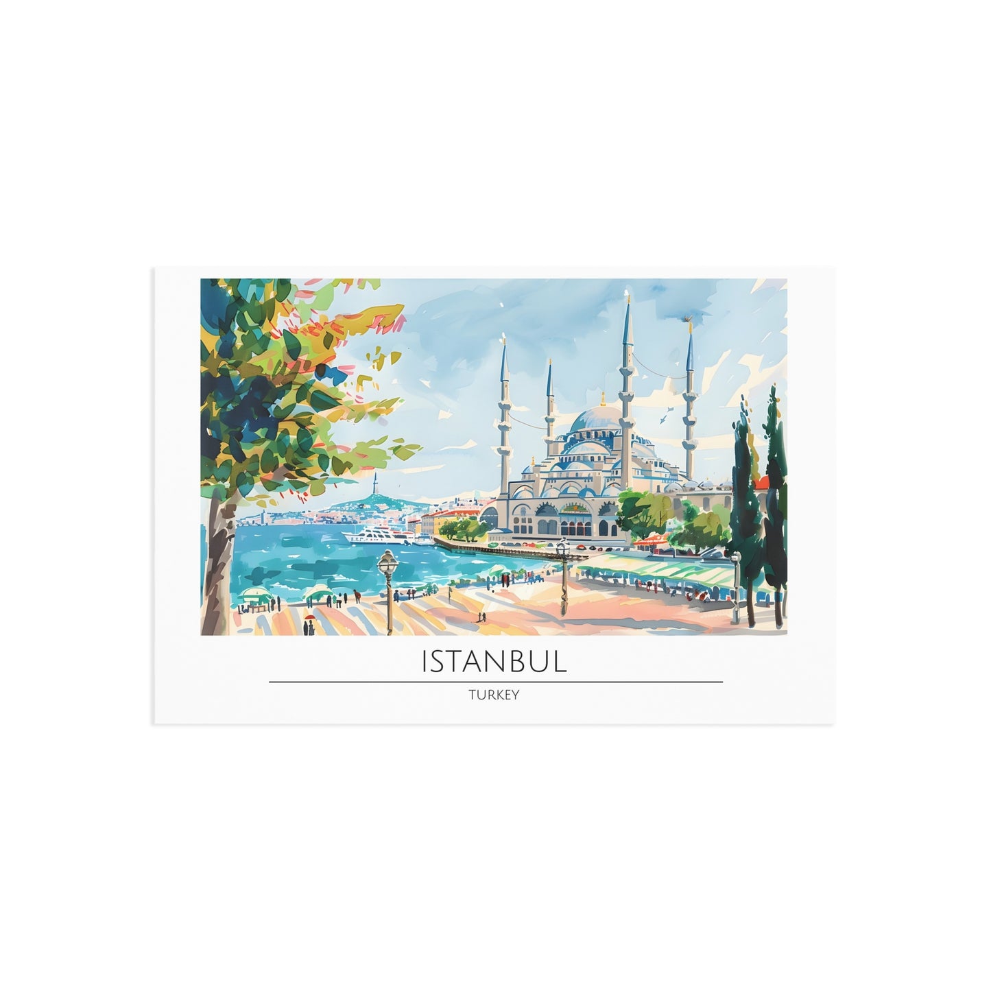 Istanbul Fine Art Postcards - Scenic Turkey Collection for Travel Lovers