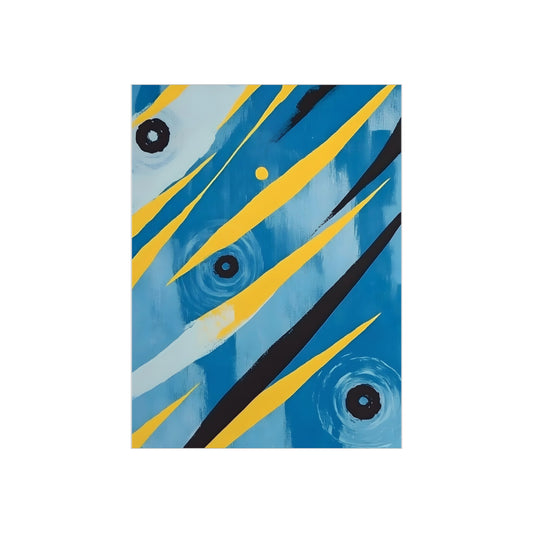 Abstract Blue 2 Art Foam Board - Modern Wall Decor for Home & Office