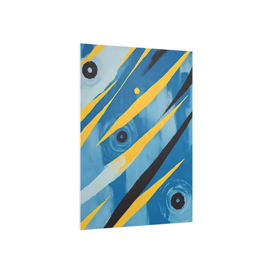 Abstract Blue 2 Art Foam Board - Modern Wall Decor for Home & Office