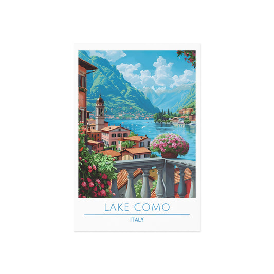 Lake Como Fine Art Postcards - Scenic Italian Views for Art Lovers