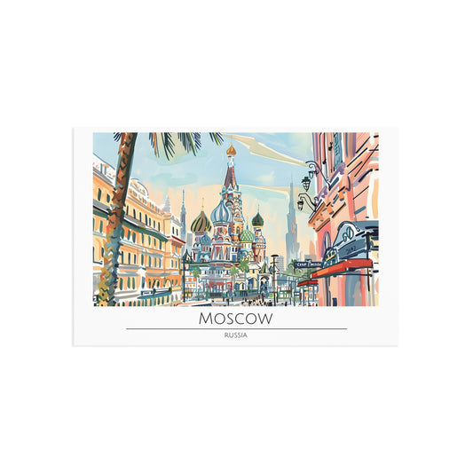 Moscow Fine Art Postcards - Scenic Russian Landscape Collection