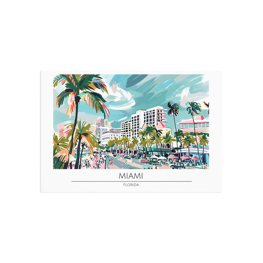 Miami Florida Fine Art Postcards