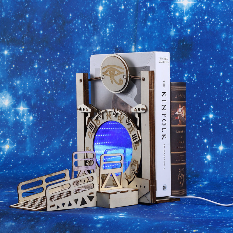 Galaxy Gate Bookend Time Tunnel Bookcase