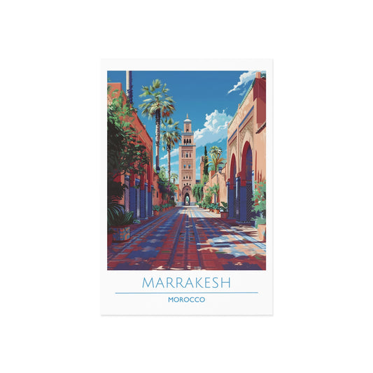 Marrakech Fine Art Postcards - Vibrant Moroccan Landscape Prints