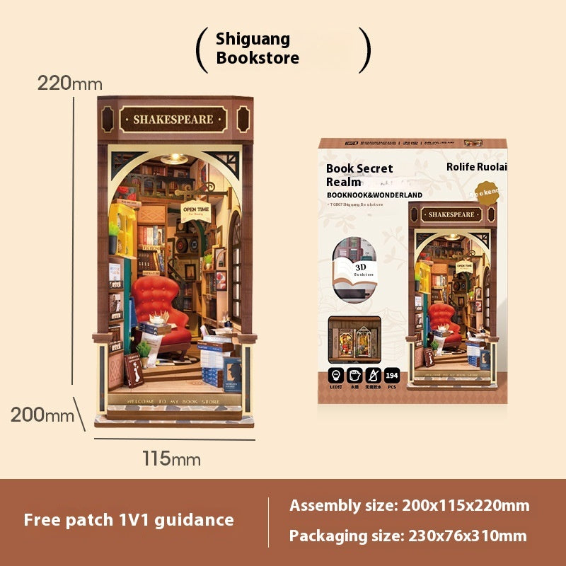 Bookstore Book Stand Puzzle Model